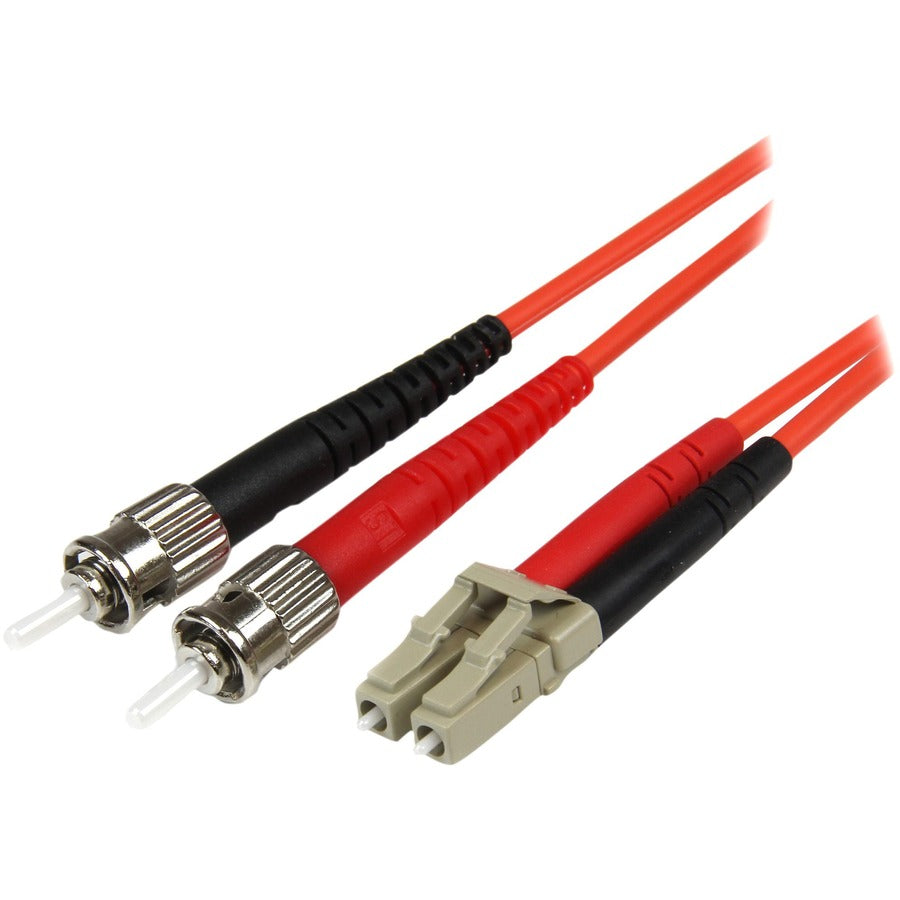 StarTech.com 10m Fiber Optic Cable - Multimode Duplex 50/125 - LSZH - LC/ST - OM2 - LC to ST Fiber Patch Cable 50FIBLCST10