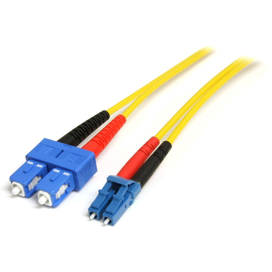 StarTech.com 4m Fiber Optic Cable - Single-Mode Duplex 9/125 - LSZH - LC/SC - OS1 - LC to SC Fiber Patch Cable SMFIBLCSC4