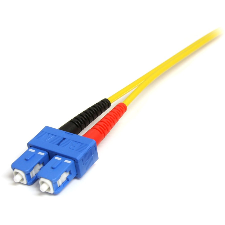 StarTech.com 4m Fiber Optic Cable - Single-Mode Duplex 9/125 - LSZH - LC/SC - OS1 - LC to SC Fiber Patch Cable SMFIBLCSC4