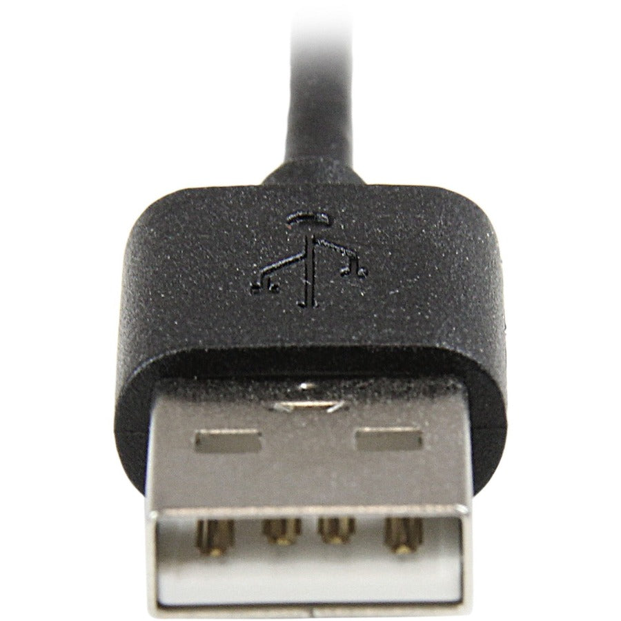 StarTech.com Câble connecteur Lightning Apple 8 broches vers USB coudé noir de 2 m (6 pieds) pour iPhone / iPod / iPad USBLT2MBR