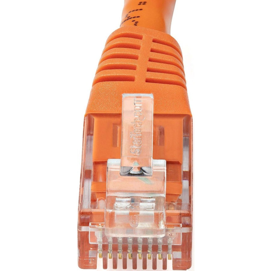 StarTech.com Câble Ethernet CAT6 de 35 pieds - Gigabit moulé orange - 100 W PoE UTP 650 MHz - Cordon de brassage catégorie 6 Câblage certifié UL/TIA C6PATCH35OR