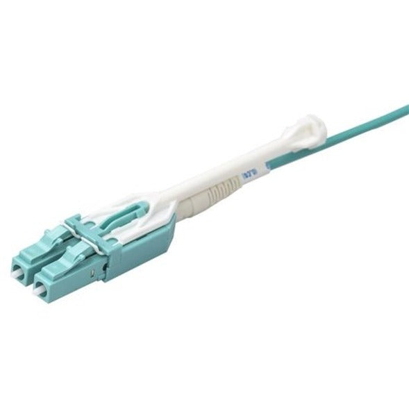 StarTech.com Câble de dérivation MPO / MTP vers LC de 3 m - Câble à fibre optique classé plénum - OM3 multimode, 40 Go - Languette push/pull - Câble de brassage fibre Aqua MPO8LCPL3M