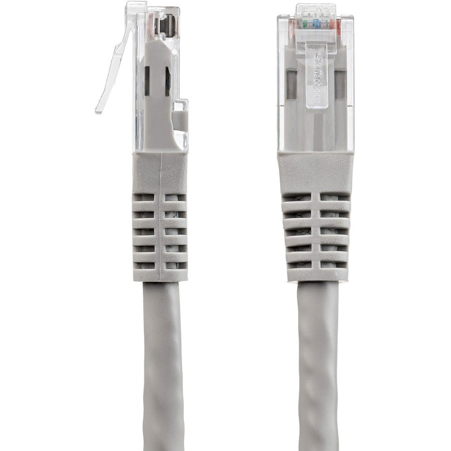 StarTech.com Câble Ethernet CAT6 de 35 pieds - Gigabit moulé gris - 100 W PoE UTP 650 MHz - Cordon de brassage catégorie 6 Câblage certifié UL/TIA C6PATCH35GR