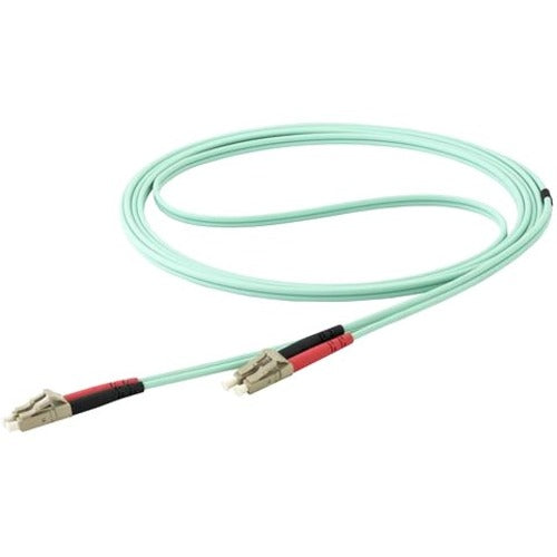 StarTech.com Câble de brassage fibre optique duplex multimode OM4 LC vers LC de 15 m - Aqua - 50/125 - Câble fibre optique - 40/100 Go - LSZH (450FBLCLC15) 450FBLCLC15