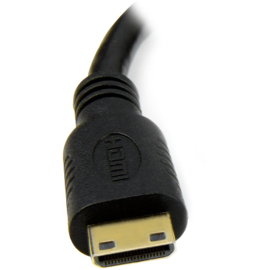 StarTech.com 8 in (20cm) Mini HDMI to DVI Cable, DVI-D to HDMI Cable (1920x1200p), HDMI Mini Male to DVI-D Female Display Cable Adapter HDCDVIMF8IN