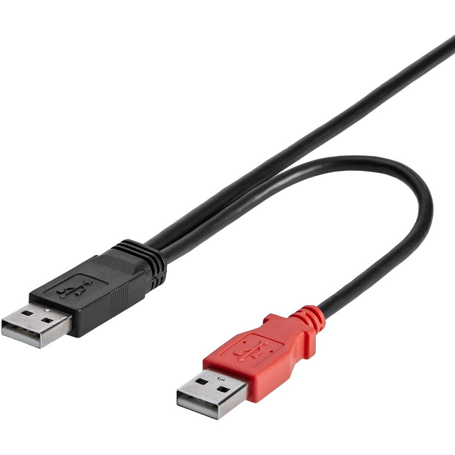 StarTech.com 3 ft USB Y Cable for External Hard Drive - Dual USB A to Micro B USB2HAUBY3