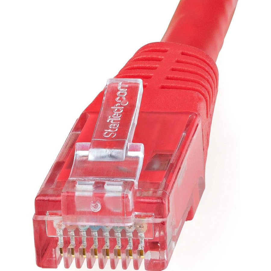 StarTech.com Câble Ethernet CAT6 de 2,1 m – Gigabit moulé rouge – 100 W PoE UTP 650 MHz – Cordon de brassage catégorie 6 Câblage certifié UL/TIA C6PATCH7RD