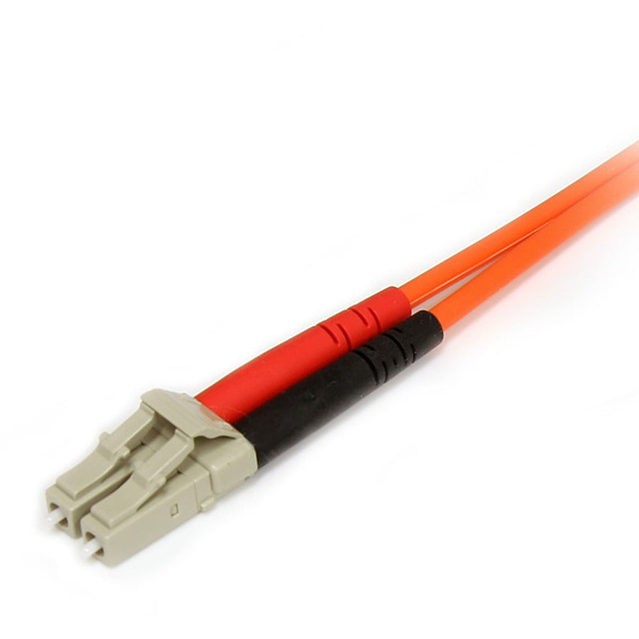 StarTech.com Câble fibre optique 2 m - Duplex multimode 62,5/125 - LSZH - LC/SC - OM1 - Câble de brassage fibre LC vers SC FIBLCSC2