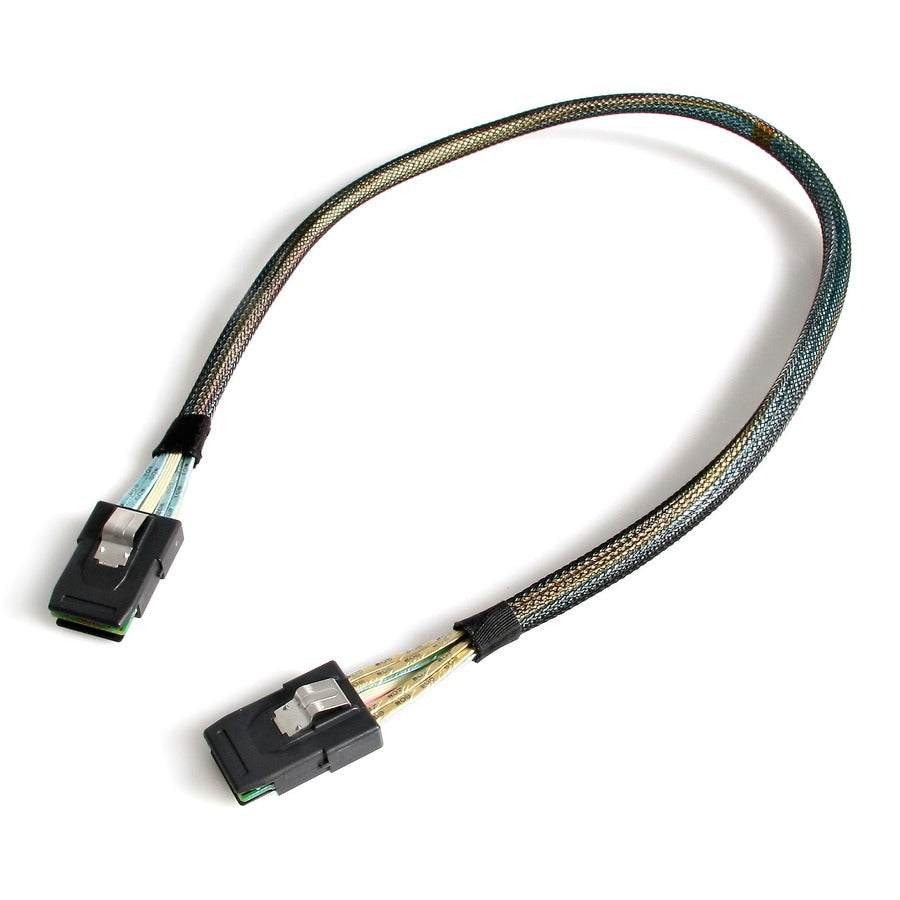 StarTech.com StarTech.com 50cm Internal Mini-SAS Cable SFF-8087 To SFF-8087 & Sideband - Serial Attached SCSI (SAS) internal cable - with Sidebands - 4-Lane - 36 pin 4i Mini MultiLane - 36 pin 4i Mini MultiLane - 50 cm SAS878750