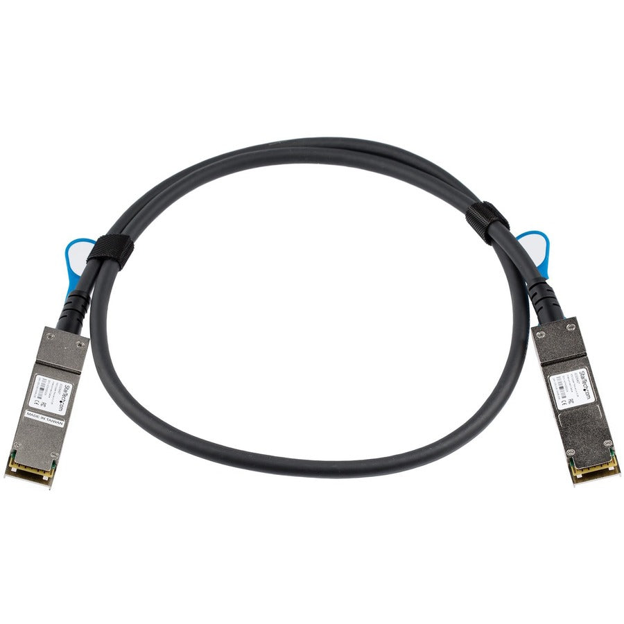 StarTech.com StarTech.com 1m 40G QSFP+ to QSFP+ Direct Attach Cable for HPE JG326A 40GbE QSFP+ Copper DAC 40 Gbps Low Power Active Twinax JG326AST