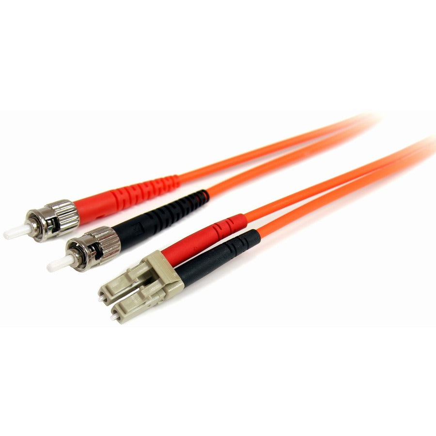 StarTech.com Câble fibre optique 10 m - Duplex multimode 62,5/125 - LSZH - LC/ST - OM1 - Câble de brassage fibre LC vers ST FIBLCST10