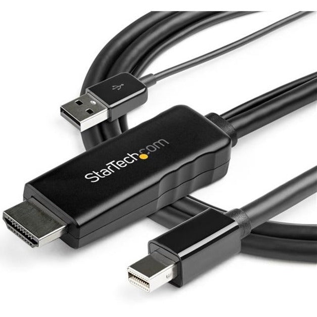 StarTech.com 10 ft. (3 m) HDMI to DisplayPort Cable - 4K 30Hz - USB-powered - Active HDMI to DisplayPort Cable (HD2DPMM10) HD2DPMM10