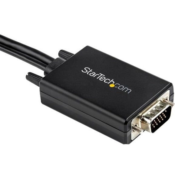 StarTech.com 10ft VGA to HDMI Converter Cable with USB Audio Support - 1080p Analog to Digital Video Adapter Cable - Male VGA to Male HDMI VGA2HDMM10