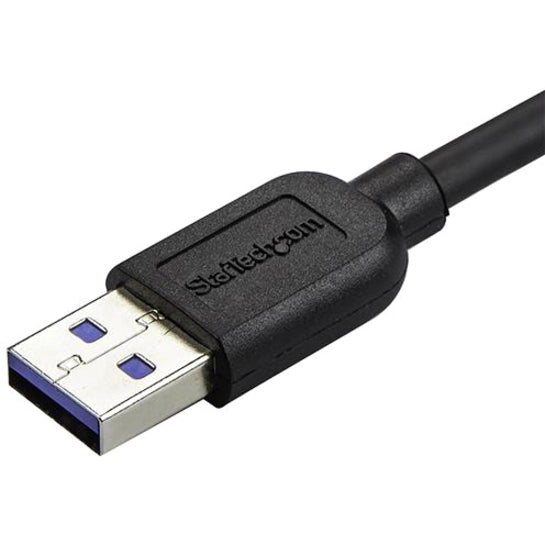 StarTech.com 2m 6 ft Slim Micro USB 3.0 Cable - M/M - USB 3.0 A to Right-Angle Micro USB - USB 3.1 Gen 1 (5 Gbps) USB3AU2MRS