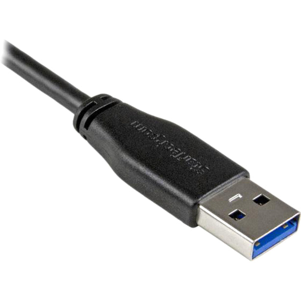 StarTech.com 2m 6 ft Slim Micro USB 3.0 Cable - M/M - USB 3.0 A to Right-Angle Micro USB - USB 3.1 Gen 1 (5 Gbps) USB3AU2MRS