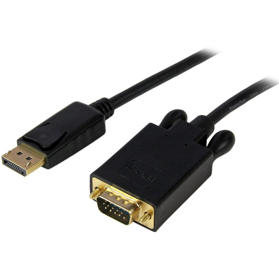 StarTech.com 15ft (4.6m) DisplayPort to VGA Cable, Active DisplayPort to VGA Adapter Cable, 1080p Video, DP to VGA Monitor Converter Cable DP2VGAMM15B