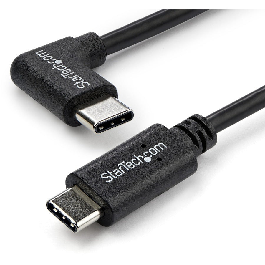 StarTech.com Câble USB-C à angle droit de 1 m M/M - USB 2.0 - Câble USB Type C - Câble USB-C à 90 degrés - Câble USB C vers USB C - Câble de charge USB-C USB2CC1MR