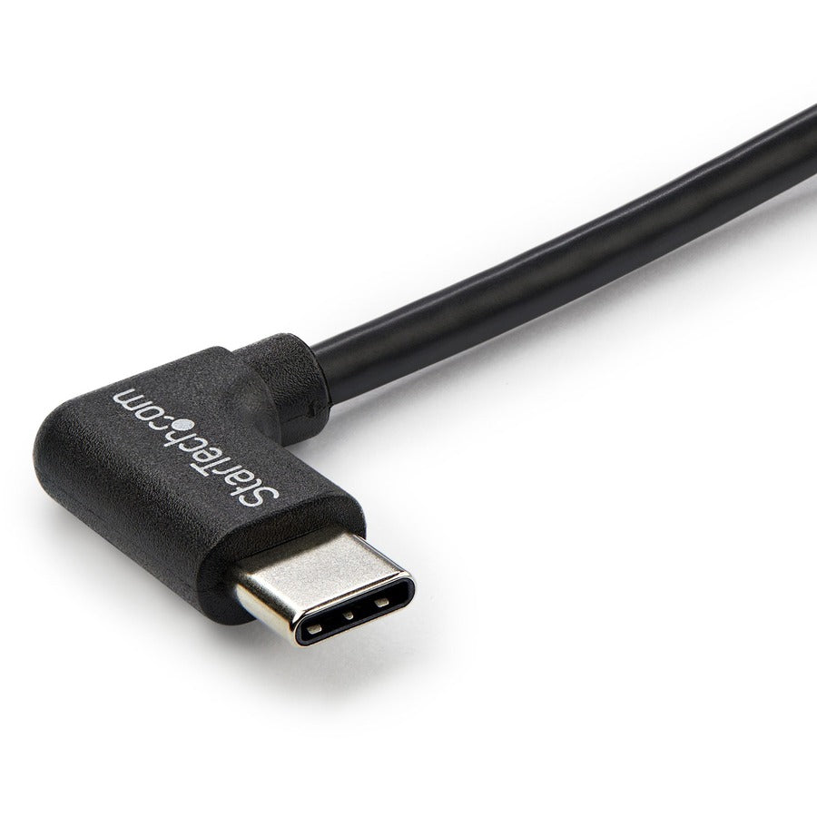 StarTech.com Câble USB-C à angle droit de 1 m M/M - USB 2.0 - Câble USB Type C - Câble USB-C à 90 degrés - Câble USB C vers USB C - Câble de charge USB-C USB2CC1MR