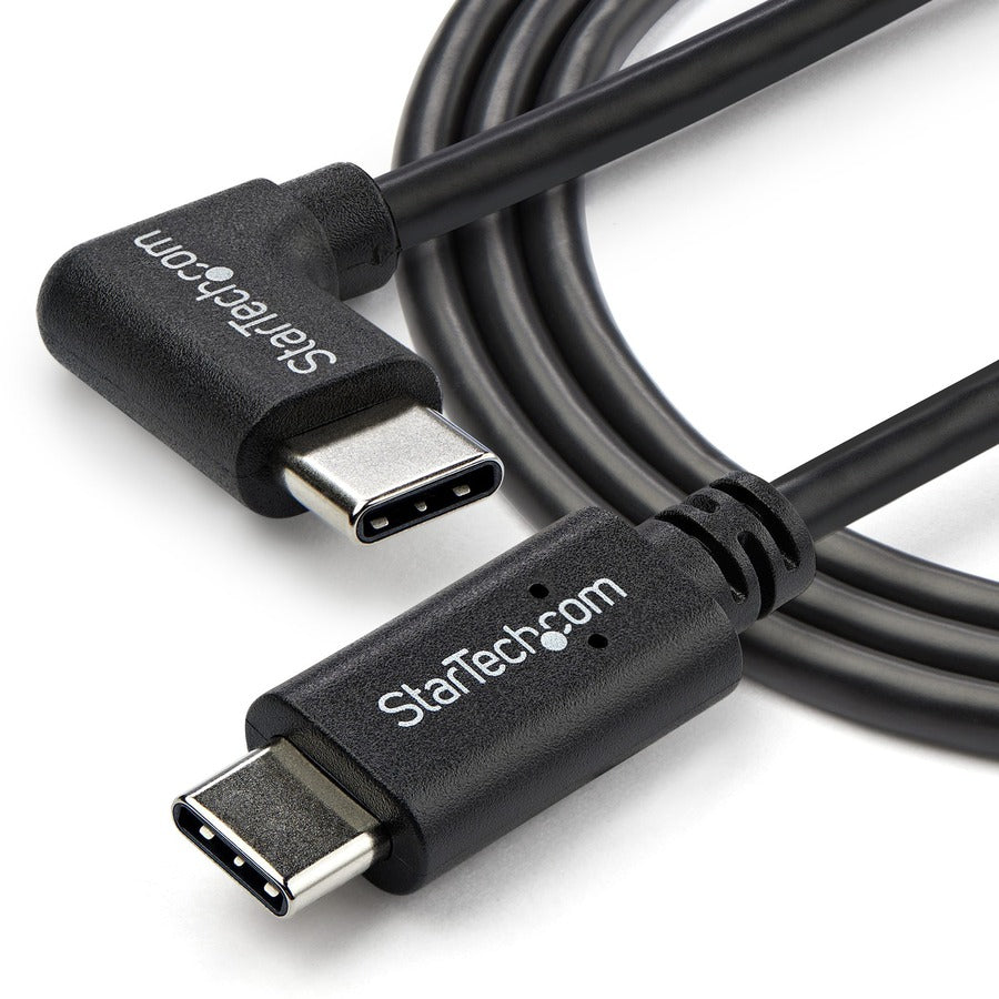 StarTech.com Câble USB-C à angle droit de 1 m M/M - USB 2.0 - Câble USB Type C - Câble USB-C à 90 degrés - Câble USB C vers USB C - Câble de charge USB-C USB2CC1MR