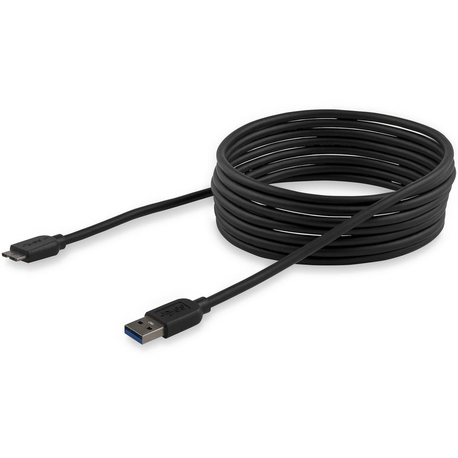 StarTech.com 3m (10ft) Slim SuperSpeed USB 3.0 A to Micro B Cable - M/M USB3AUB3MS