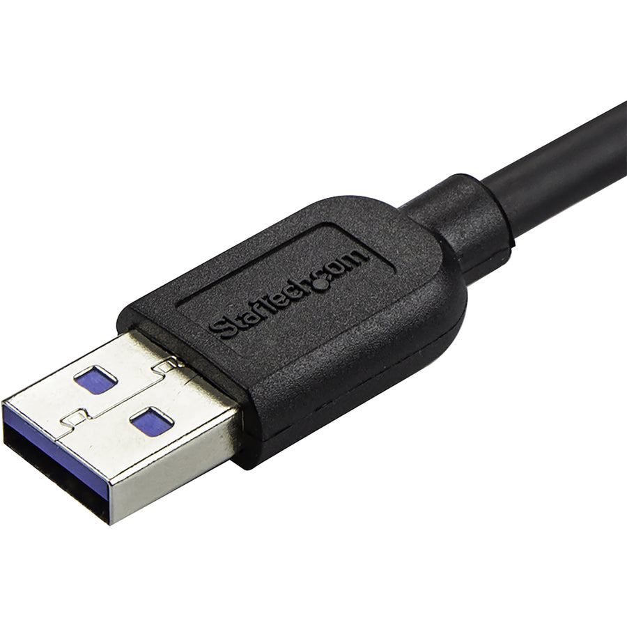 StarTech.com Câble micro USB 3.0 fin de 0,5 m - M/M - USB 3.0 A vers micro USB à angle droit - USB 3.1 Gen 1 (5 Gbit/s) USB3AU50CMRS