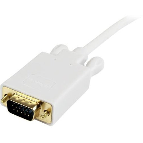 StarTech.com 6 ft Mini DisplayPort to VGAAdapter Converter Cable - mDP to VGA 1920x1200 - White MDP2VGAMM6W