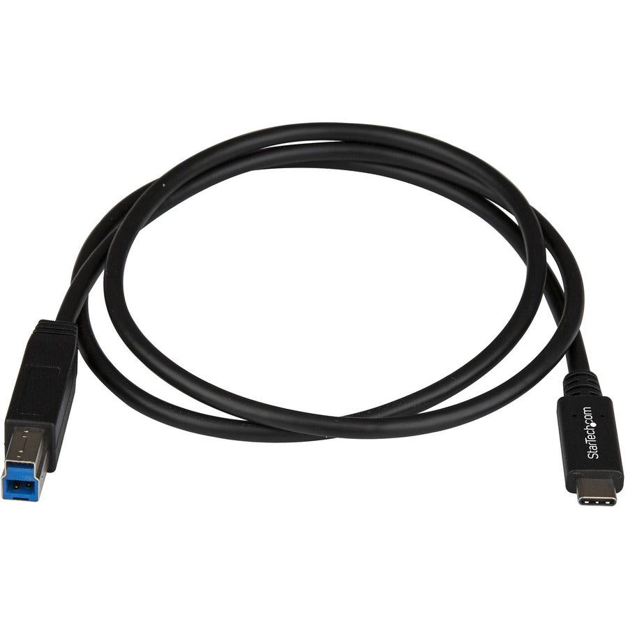 StarTech.com 1m 3 ft USB C to USB B Printer Cable - M/M - USB 3.1 (10Gbps) - USB B Cable - USB C to USB B Cable - USB Type C to Type B Cable USB31CB1M