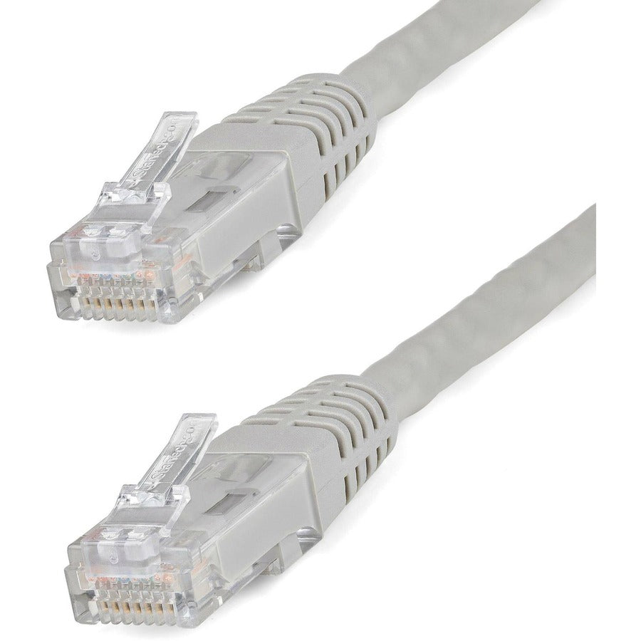 StarTech.com 2ft CAT6 Ethernet Cable - Gray Molded Gigabit - 100W PoE UTP 650MHz - Category 6 Patch Cord UL Certified Wiring/TIA C6PATCH2GR