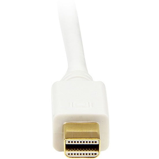 StarTech.com Câble convertisseur adaptateur Mini DisplayPort vers DVI de 3 pieds - Mini DP vers DVI 1920 x 1200 - Blanc MDP2DVIMM3W