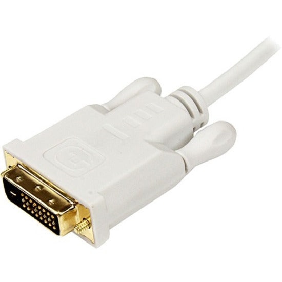 StarTech.com Câble convertisseur adaptateur Mini DisplayPort vers DVI de 3 pieds - Mini DP vers DVI 1920 x 1200 - Blanc MDP2DVIMM3W