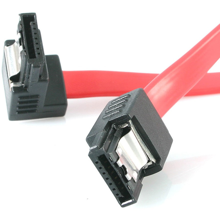 StarTech.com 12in Latching SATA to Right Angle SATA Serial ATA Cable LSATA12RA1