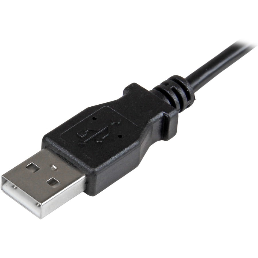 StarTech.com 1m 3 ft Right Angle Micro-USB Charge-and-Sync Cable M/M - USB 2.0 A to Micro-USB - 30/24 AWG USBAUB1MRA