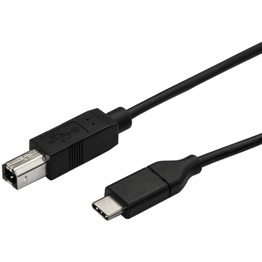 StarTech.com 0.5m USB C to USB B Printer Cable - M/M - USB 2.0 - USB C to USB B Cable - USB C Printer Cable - USB Type C to Type B Cable USB2CB50CM