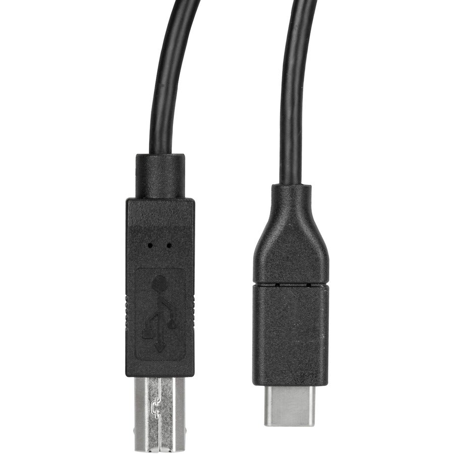 StarTech.com 0.5m USB C to USB B Printer Cable - M/M - USB 2.0 - USB C to USB B Cable - USB C Printer Cable - USB Type C to Type B Cable USB2CB50CM