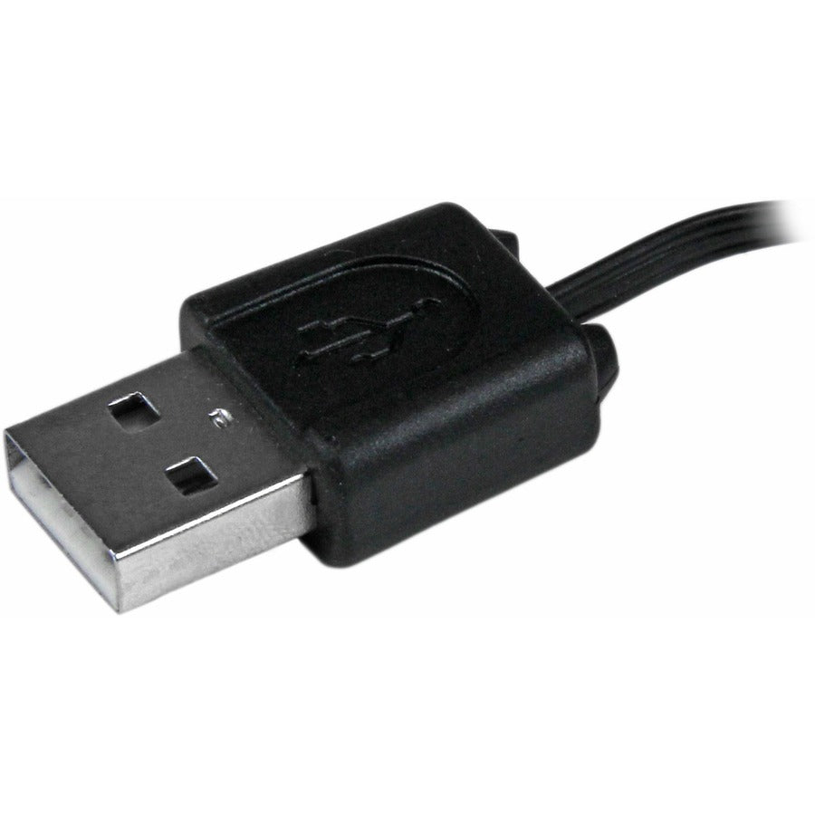 StarTech.com Câble combiné USB rétractable de 2,5 pieds - USB vers Micro USB et Mini USB - M/M USBRETAUBMB