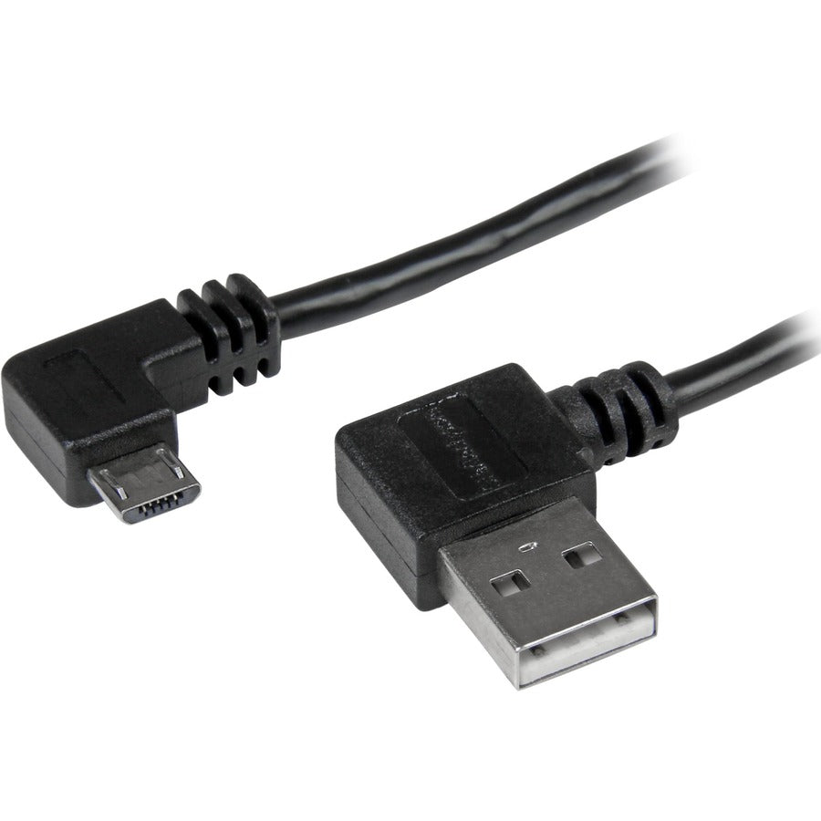 StarTech.com Câble micro-USB de 2 m avec connecteurs à angle droit - M/M - Câble USB A vers Micro B USB2AUB2RA2M