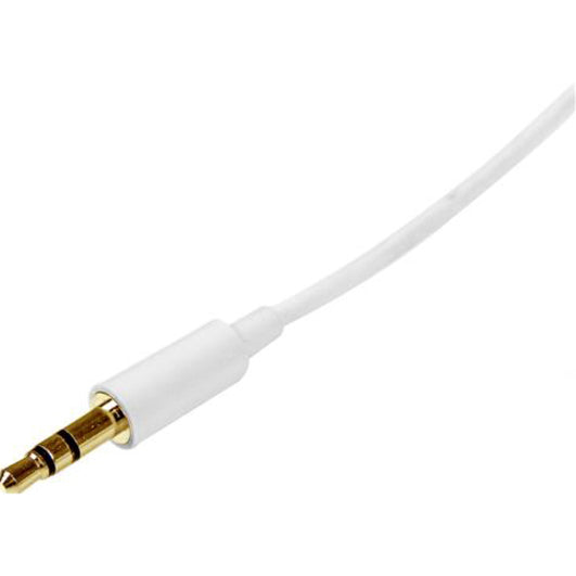 StarTech.com Câble audio stéréo fin 3,5 mm blanc 1 m - mâle vers mâle MU1MMMSWH