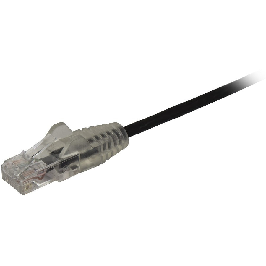 StarTech.com Câble CAT6 6 pouces - Cordon de brassage CAT6 fin - Connecteurs RJ45 noirs sans accroc - Câble Ethernet Gigabit - 28 AWG - LSZH (N6PAT6INBKS) N6PAT6INBKS