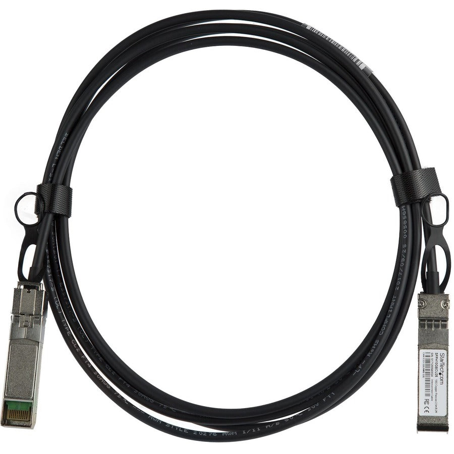 StarTech.com StarTech.com 2.5m 10G SFP+ to SFP+ Direct Attach Cable for Cisco SFP-H10GB-CU2-5M 10GbE SFP+ Copper DAC 10Gbps Passive Twinax SFPH10GBCU25