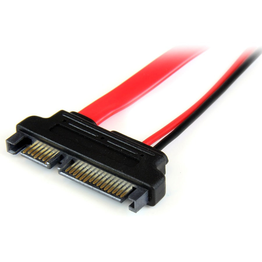 StarTech.com 6in Slimline SATA to SATA Adapter with Power - F/M SLSATAADAP6