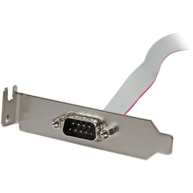 StarTech.com 1 Port 16in DB9 Serial Port Bracket to 10 Pin Header - Low Profile PLATE9M16LP