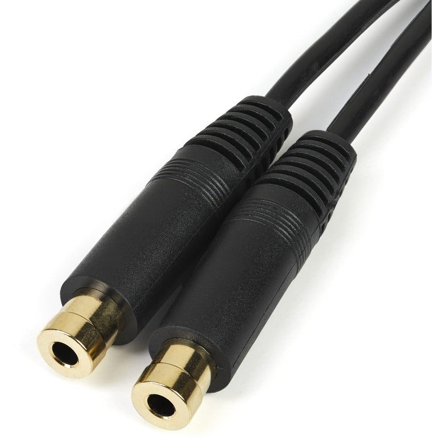 StarTech.com StarTech.com Stereo Splitter Cable - Phono Stereo 3.5mm (M) - Phono 2x Stereo (F) - 6in MUY1MFF