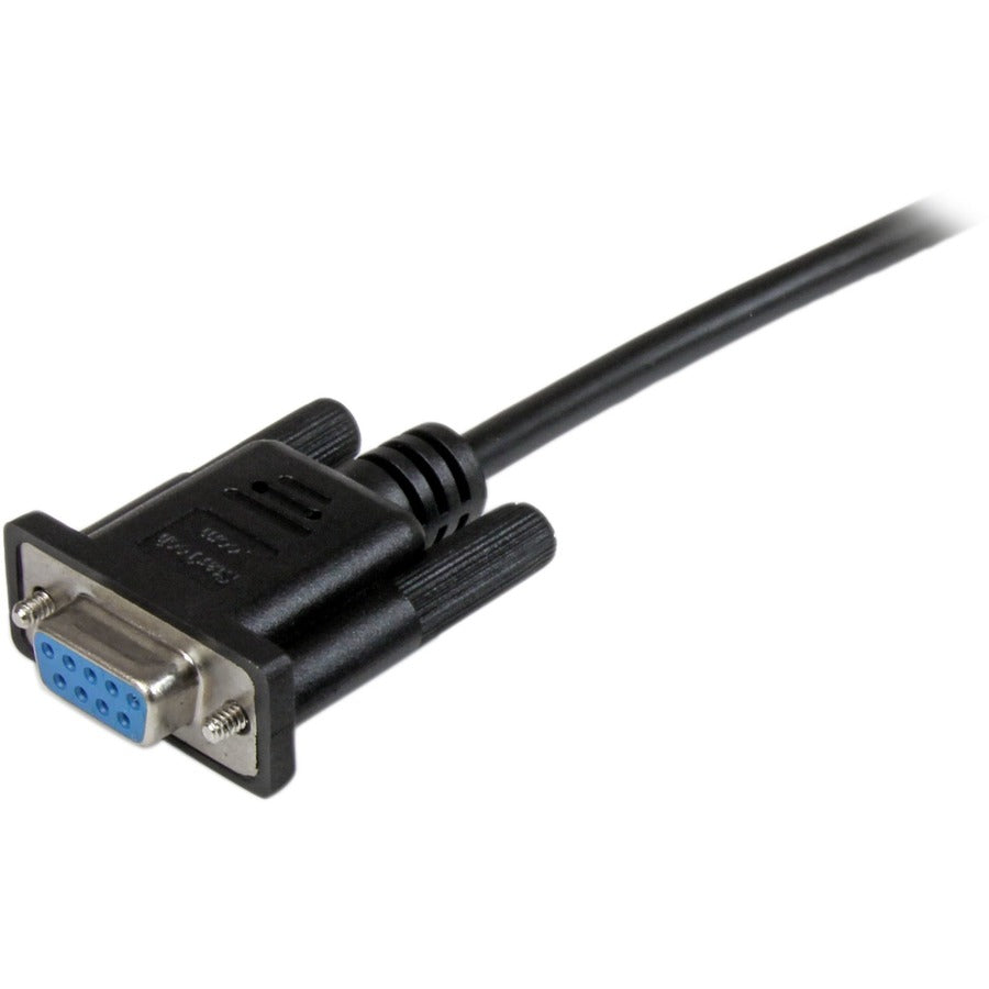 StarTech.com Câble null modem série DB9 RS232 noir 1 m F/F SCNM9FF1MBK