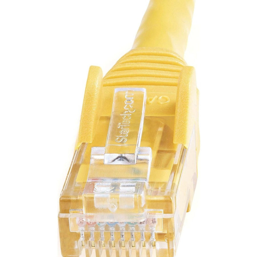 StarTech.com Câble Ethernet CAT6 de 4,3 m – Gigabit sans accroc jaune – Cordon de brassage PoE UTP 650 MHz de catégorie 6 100 W Câblage certifié UL/TIA N6PATCH14YL