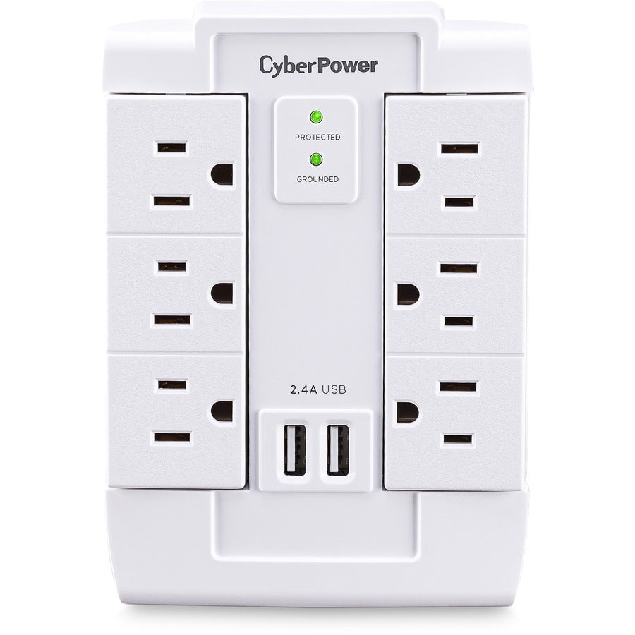 CyberPower Professional CSP600WSURC2 6 Outlets Surge Suppressor/Protector CSP600WSURC2