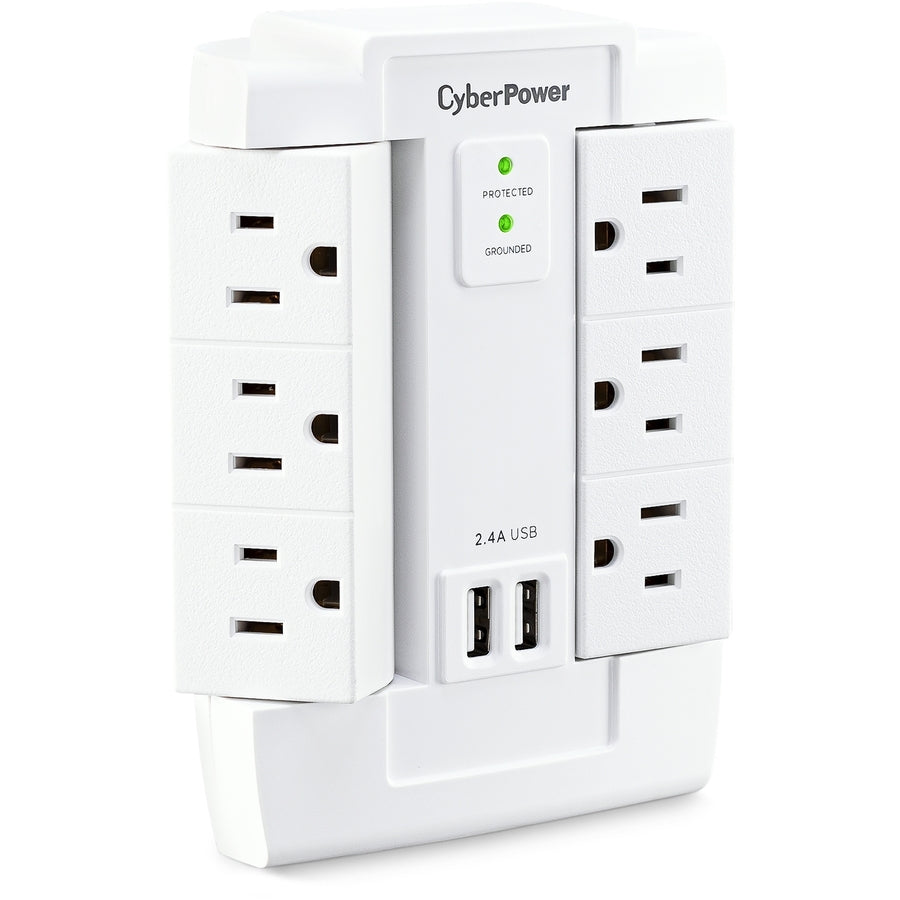 CyberPower Professional CSP600WSURC2 6 Outlets Surge Suppressor/Protector CSP600WSURC2