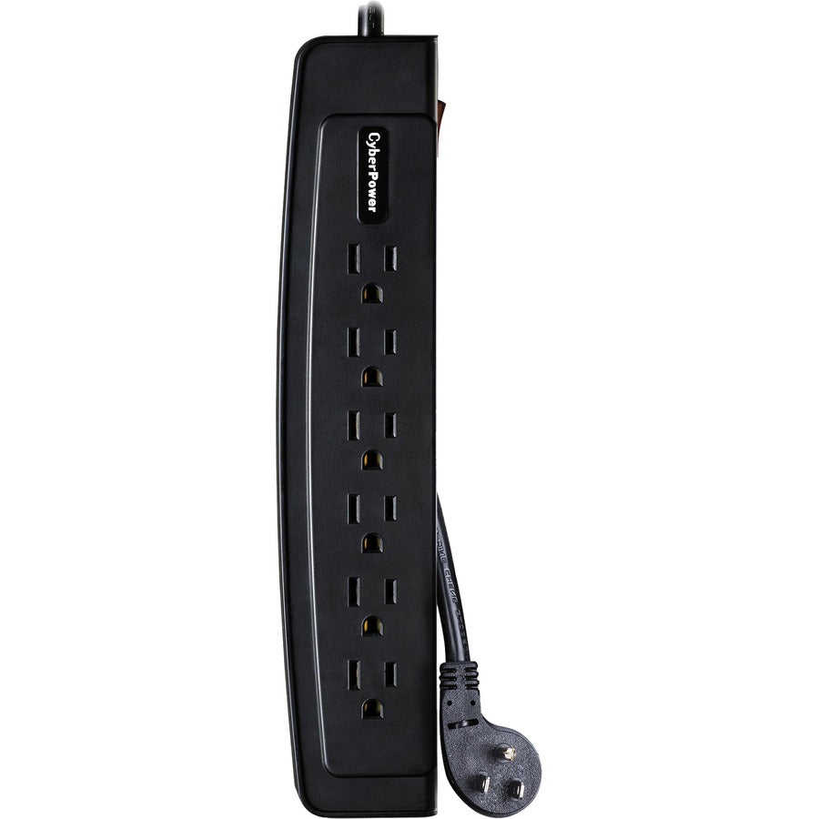 CyberPower CSP604T Professional 6-Outlets Surge Suppressor 4FT Cord and TEL - Plain Brown Boxes CSP604T