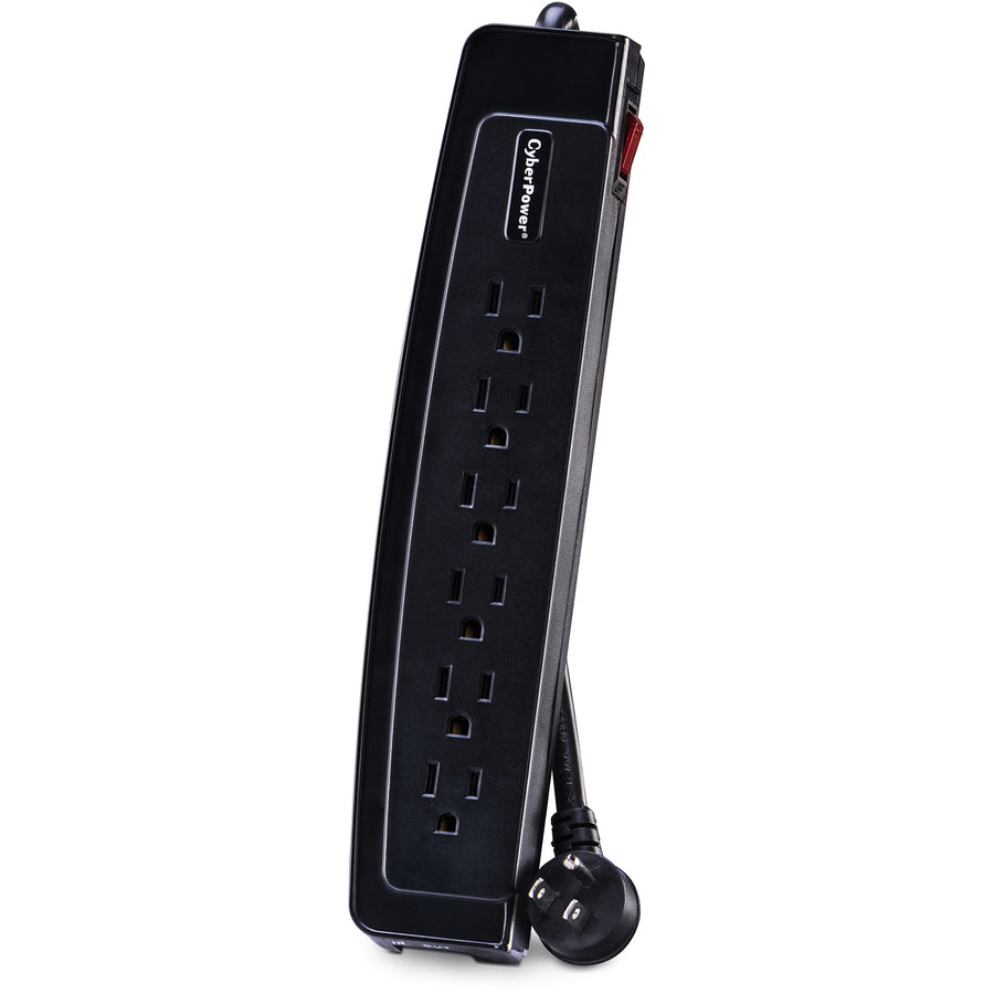CyberPower CSP604T Professional 6-Outlets Surge Suppressor 4FT Cord and TEL - Plain Brown Boxes CSP604T