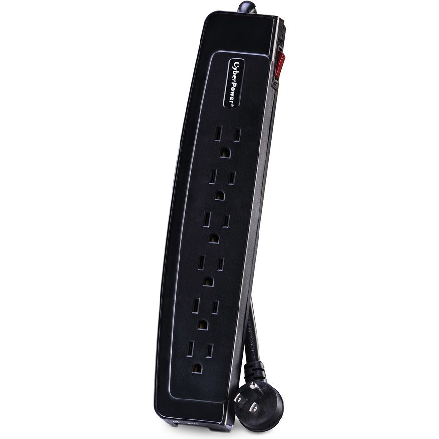 CyberPower CSP604T Professional 6-Outlets Surge Suppressor 4FT Cord and TEL - Plain Brown Boxes CSP604T