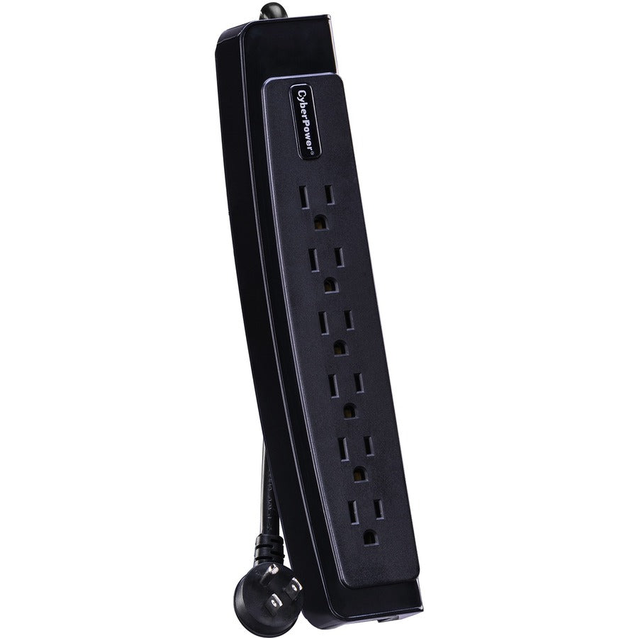 CyberPower CSP604T Professional 6-Outlets Surge Suppressor 4FT Cord and TEL - Plain Brown Boxes CSP604T